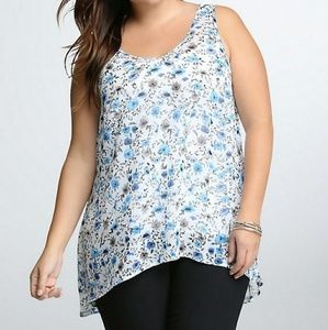 Floral Hi-lo Tank torrid size 2